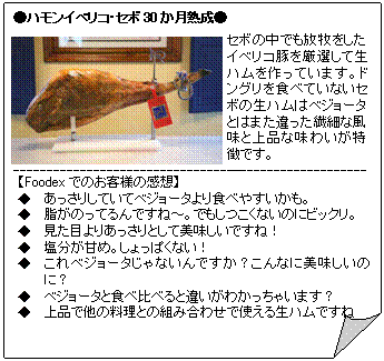 ハモンイベリコセボ