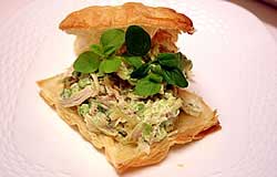 ターキーとアボカドの前菜